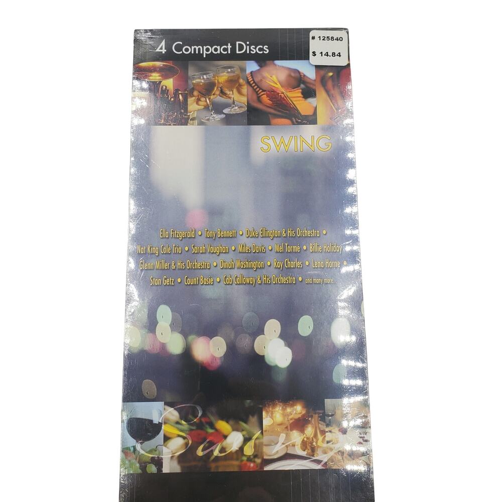 Sensual Jazz 4 Disk Cd Set and Swing 4 Disk CD set **NEW FACTORY SEALED **